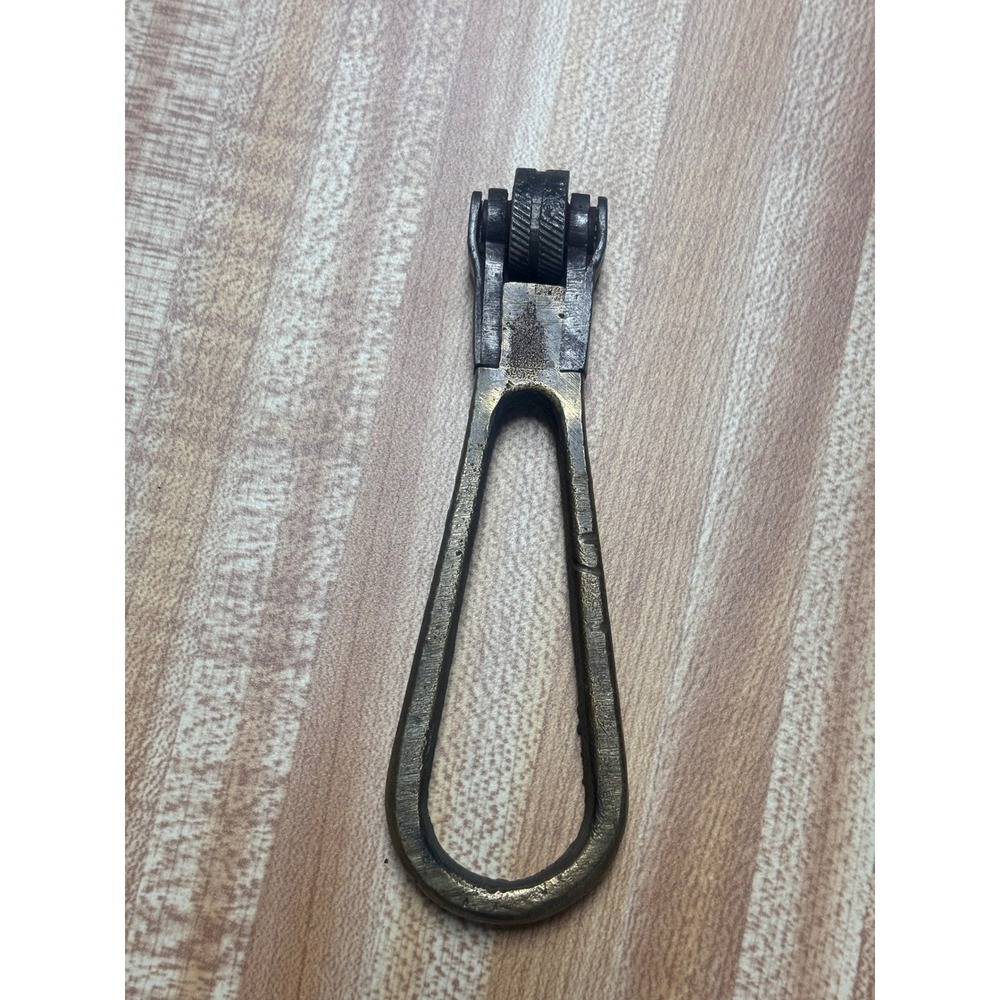 Vintage Brass and Iron Glass Cutter Tool Industrial Antique Glazier Tool